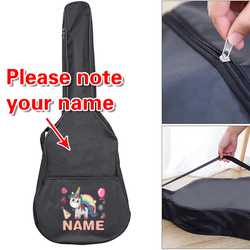Musical Instrument And Names - Tas Gitar Custom Nama 36-41 inci,