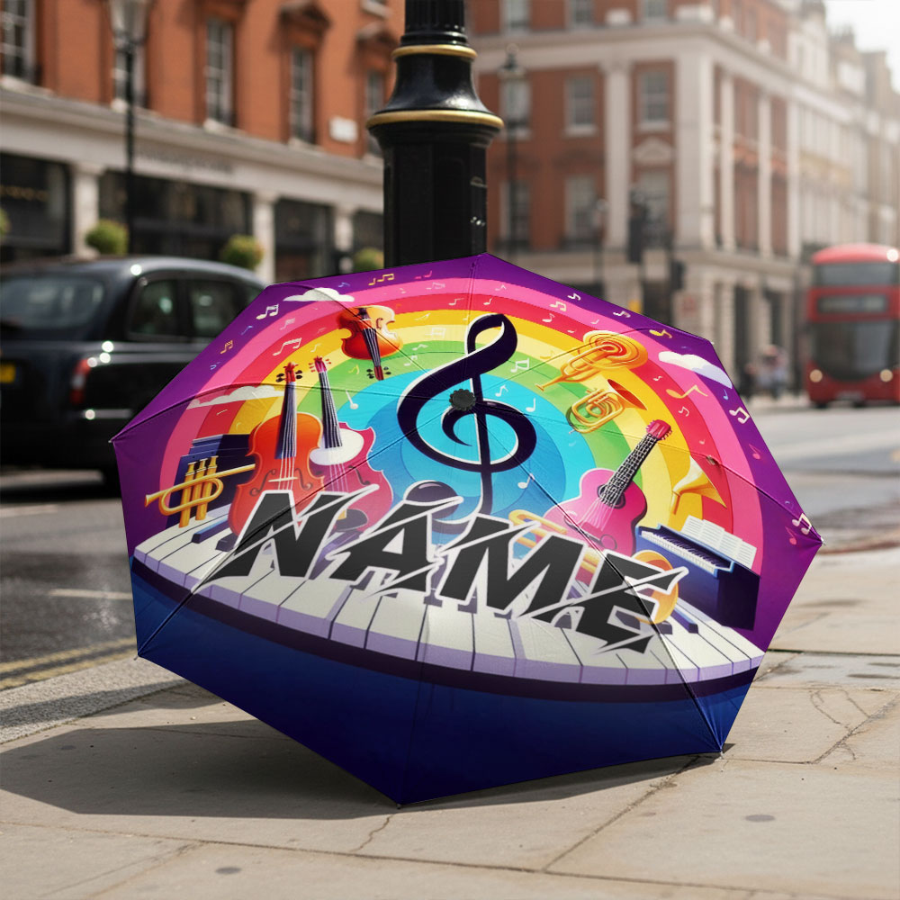 Musical Instrument And Names - Payung dengan Nama Kustom, Payung Bertema
