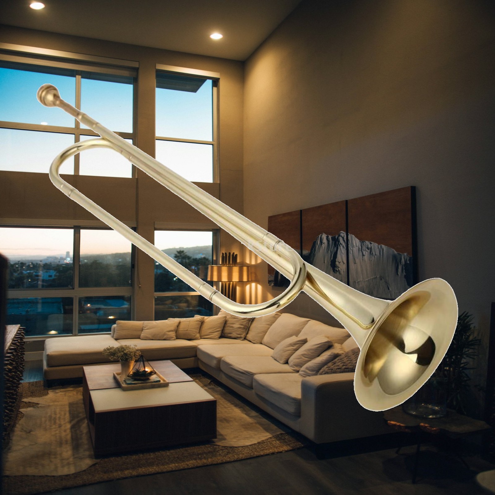 Musical Instrument Bugle - Terompet B Flat, Terompet Tim Muda,
