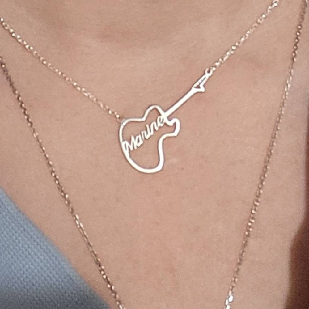 Kalung Nama Simbol Gitar yang  - Musical Instrument And Names ulasan dan harga