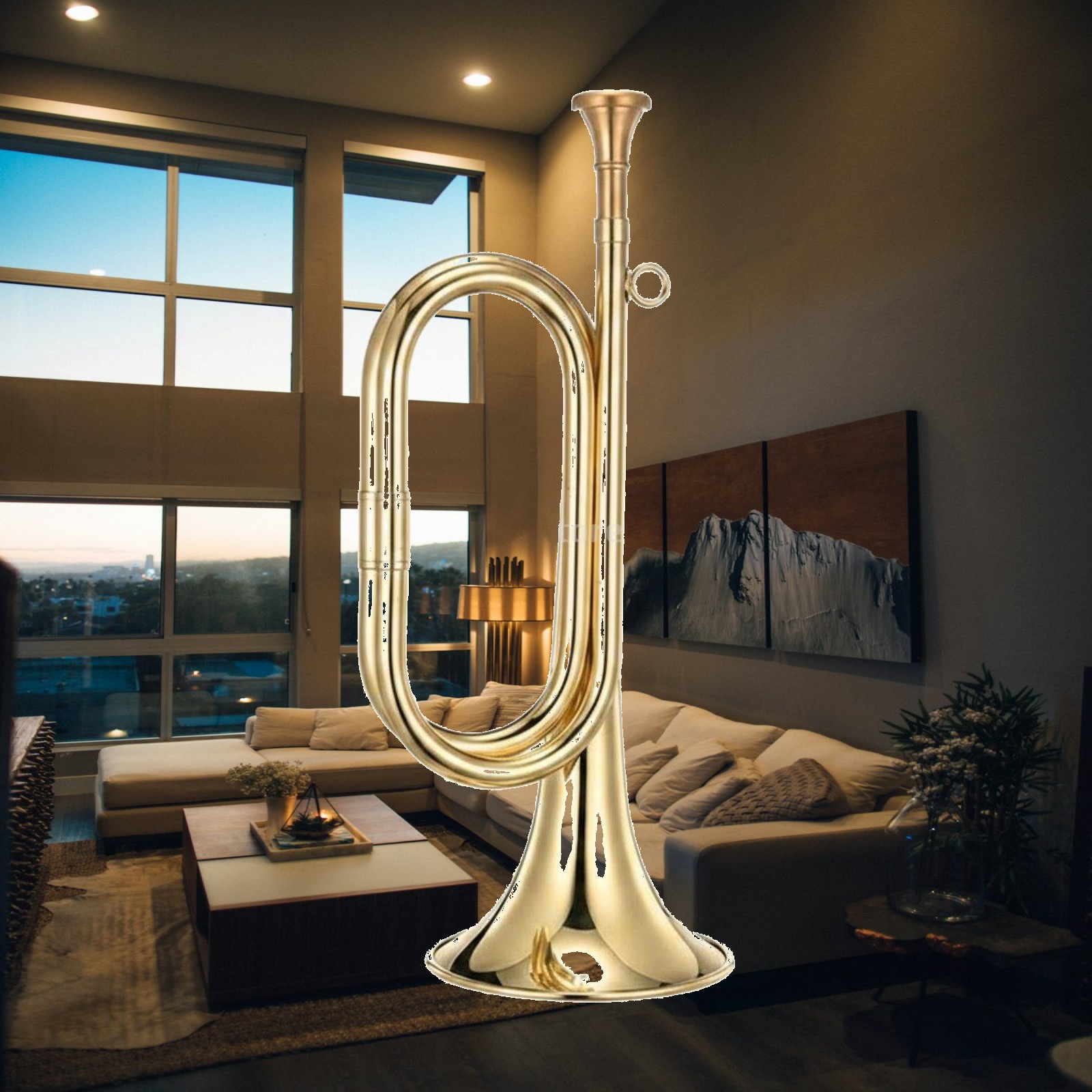 Terompet Kuningan Portabel unt - Musical Instrument Bugle ulasan dan harga
