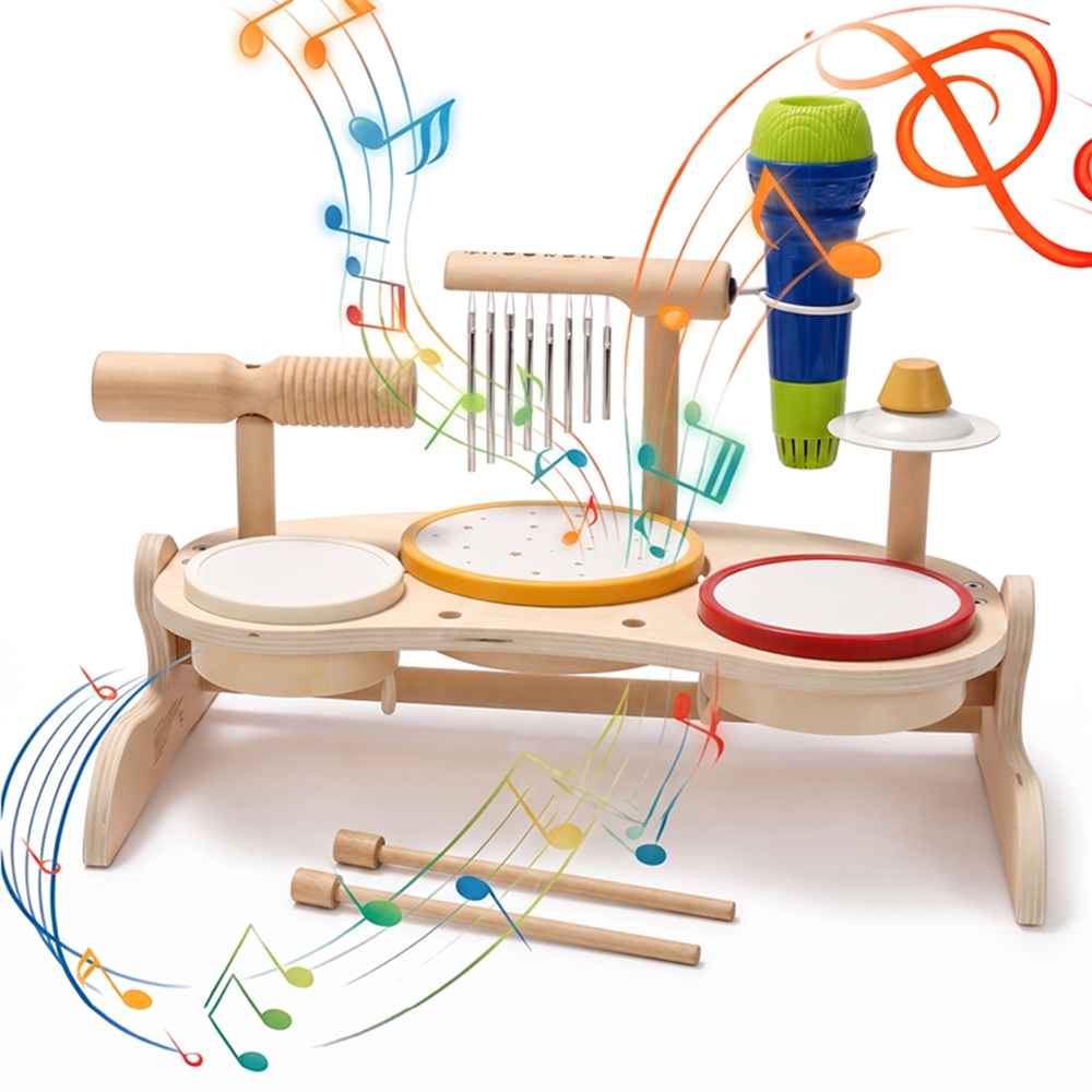 Set Drum Kayu Anak-anak, Maina - Musical Instrument Harmonium ulasan dan harga