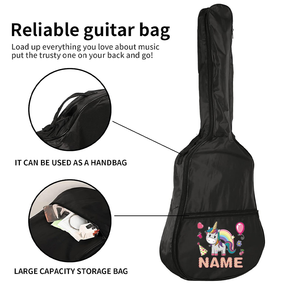 Tas Gitar Custom Nama 36-41 in - Musical Instrument And Names ulasan dan harga